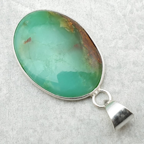 Chryzopraz zawieszka 31x22 mm nr 112 Chryzopraz zawieszka 31x22 mm nr 112