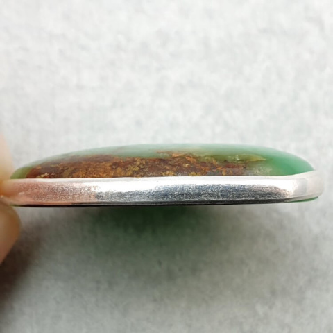 Chryzopraz zawieszka 31x22 mm nr 112 Chryzopraz zawieszka 31x22 mm nr 112