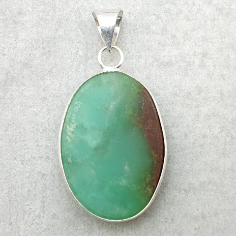 Chryzopraz zawieszka 31x22 mm nr 112 Chryzopraz zawieszka 31x22 mm nr 112