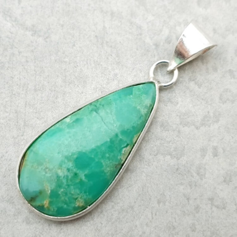 Chryzopraz zawieszka 32x16 mm nr 163 Chryzopraz zawieszka 32x16 mm nr 163