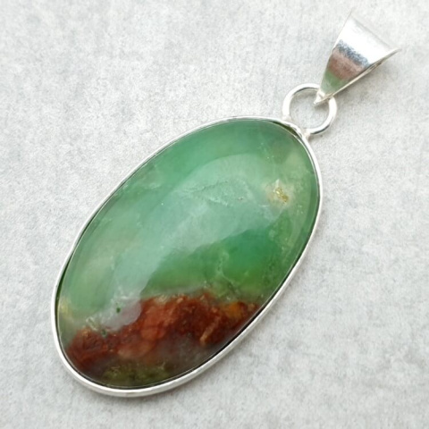 Chryzopraz zawieszka 33x20 mm nr 89 Chryzopraz zawieszka 33x20 mm nr 89