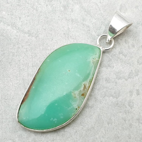 Chryzopraz zawieszka 35x18 mm nr 132 Chryzopraz zawieszka 35x18 mm nr 132