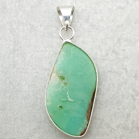 Chryzopraz zawieszka 35x18 mm nr 132 Chryzopraz zawieszka 35x18 mm nr 132