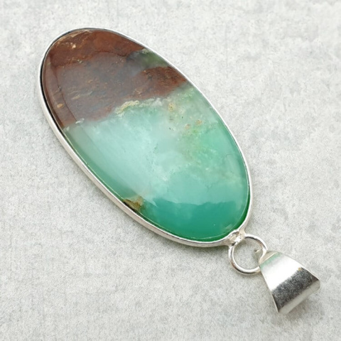 Chryzopraz zawieszka 38x20 mm nr 69 Chryzopraz zawieszka 38x20 mm nr 69