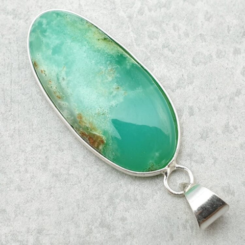 Chryzopraz zawieszka 39x19 mm nr 96 Chryzopraz zawieszka 39x19 mm nr 96